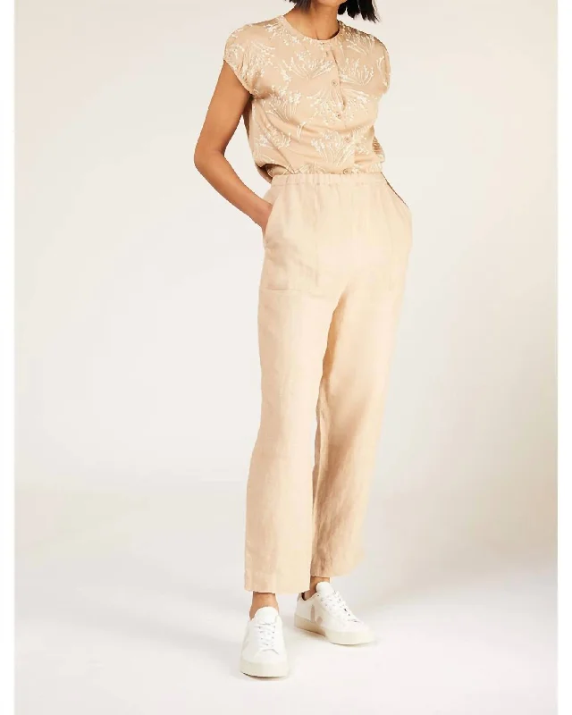 Women’s Clothing for Every Occasion Lydia Linen Trousers In Stone