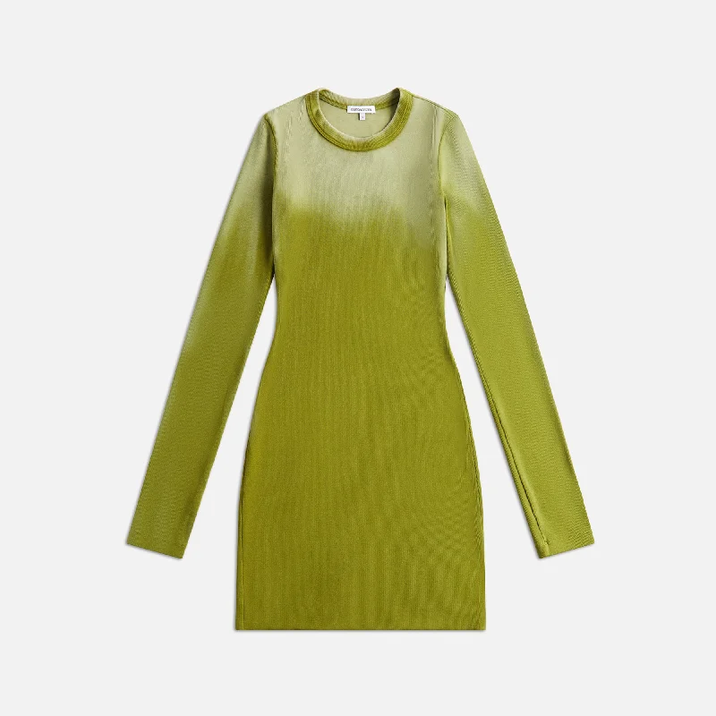 Seasonal Clearance Cotton Citizen Verona Long Sleeve Mini Dress - Matcha Cast