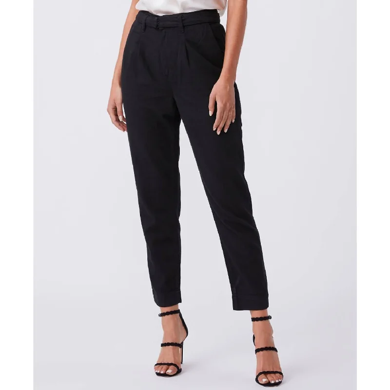 Exclusive Women’s Fashion Collection Simone Pleats Trouser In Black Carbon