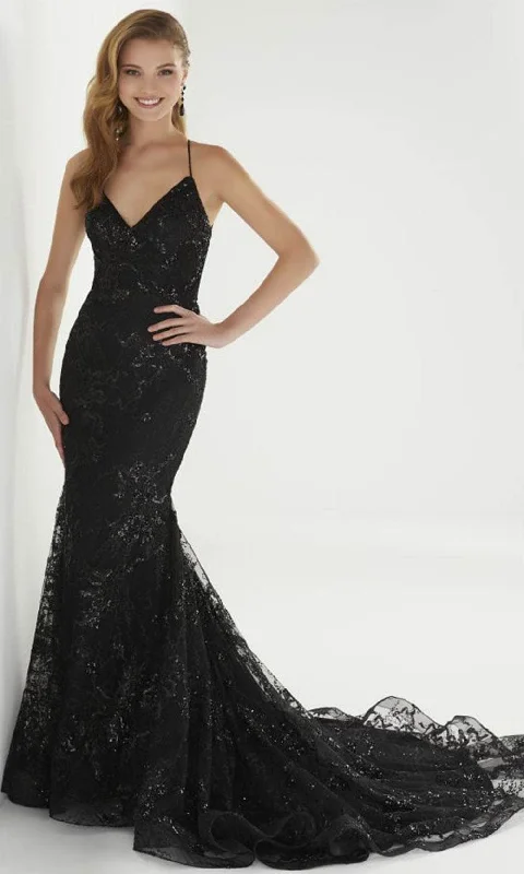 Stylish Statements Christina Wu Prom Exclusive - 46264 V-Neck Lace Trumpet Gown