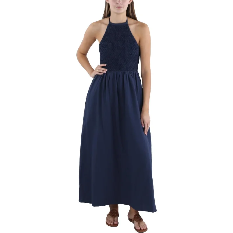 Trendy Street Style Attire Lost + Wander Womens Smocked Tea Length Maxi Dress