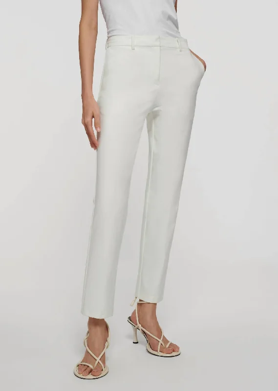 Chic Trends For The Fashion Savvy Bronte Cigarette Pants In Soft White