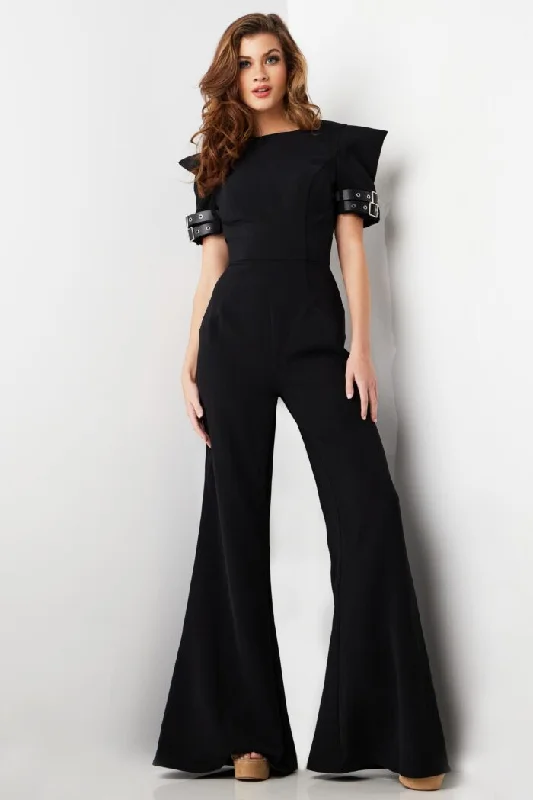 Bold Fashion Jovani 36692 Long Open Back Formal Jumpsuit