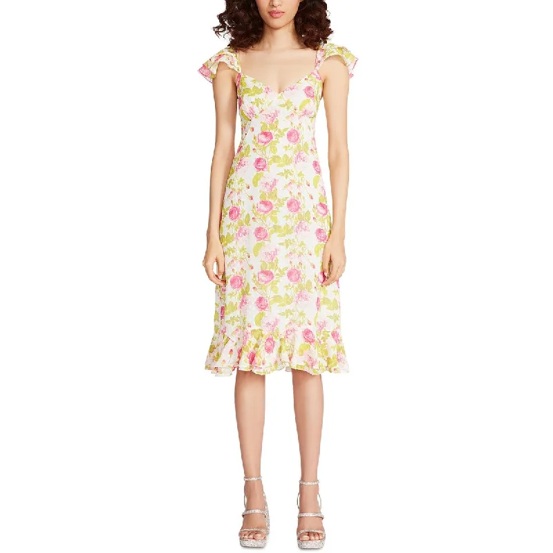 Timeless Women’s Fashion Styles Betsey Johnson Womens Midi Smocked Midi Dress