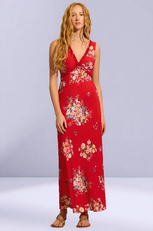 Seasonal Trends AUGUSTE THE LABEL Womens Yolanda Maxi Dress - Red