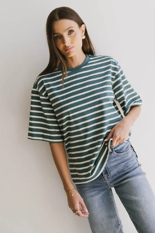 Buy More, Save More Freddie Striped Tee in Teal