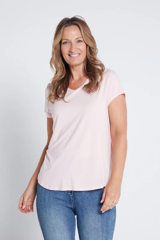 Women’s Clothing for Every Season and Trend Bamboo Tee - Baby Pink