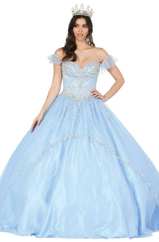 Affordable Fashion for Women Dancing Queen - 1434 Bejeweled Off Shoulder Ballgown