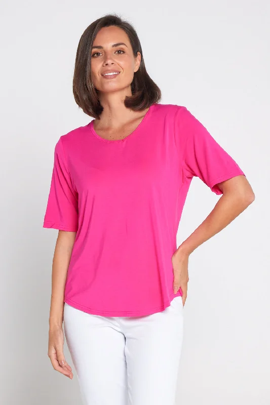 Clothes Sales Belinda Modal Tee - Hot Pink