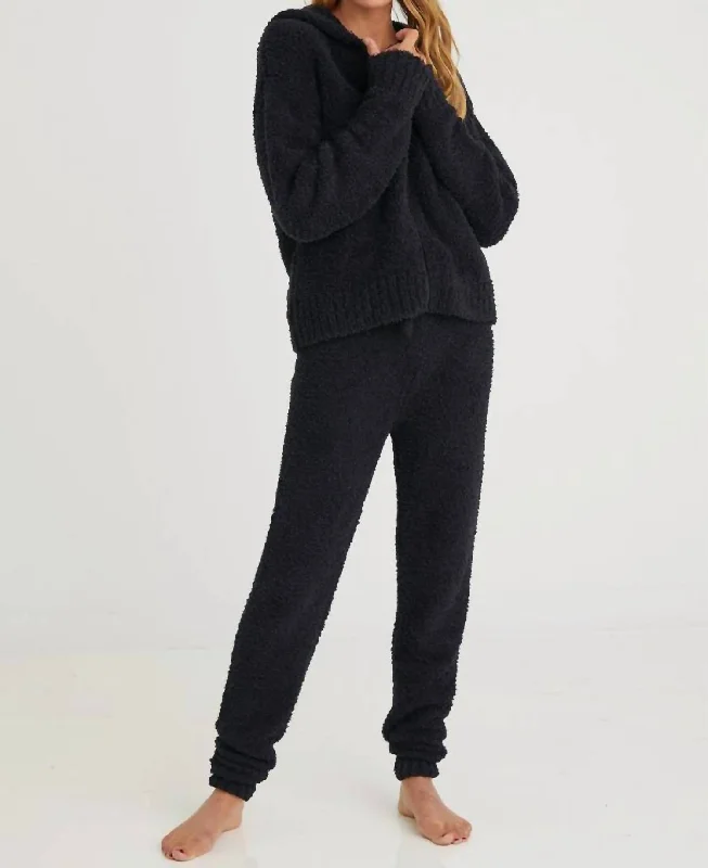 Top Deals Sweater Jogger Pants In Black