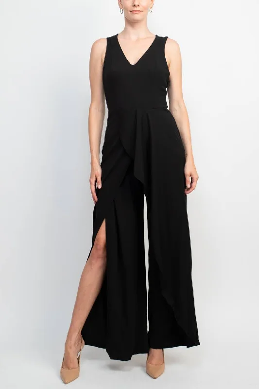 Limited Time Deal Marina 264056 Long Evening Formal Ruffle Jumpsuit