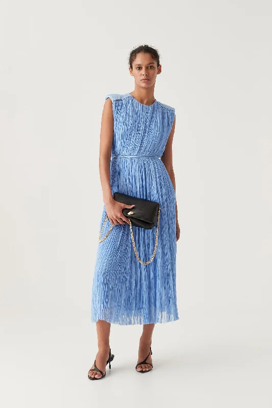 All Season Fashion Collection Solstice Pleated Midi Dress