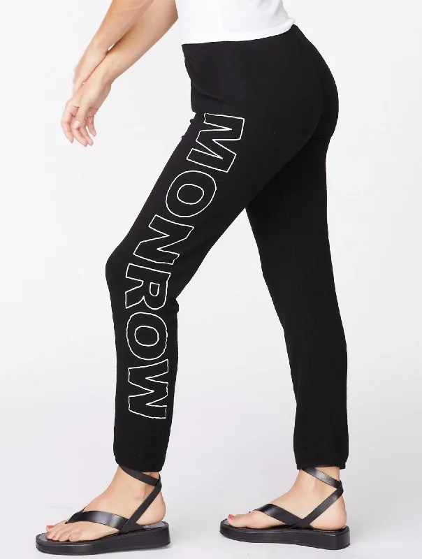 Trendy Casual Outfits Monrow Monrow Sweatpants In Black