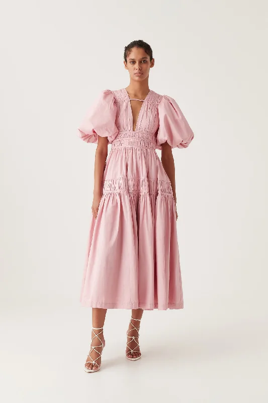 Discover Now Fallingwater Ruched Midi Dress