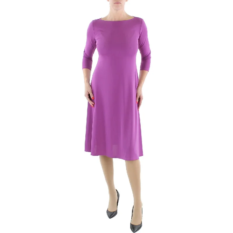 Stylish Everyday Clothing Lauren Ralph Lauren Womens Jersey Stretch Midi Dress