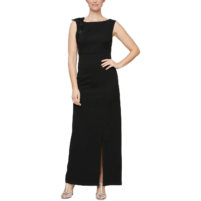 Effortless Style, Endless Impact SLNY Womens Scuba Crepe Long Maxi Dress