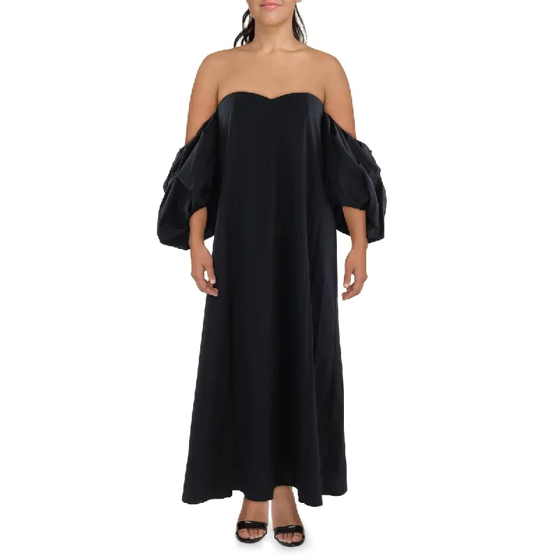 Limited Time Offers Banana Republic Womens Cotton Puff Sleeve Maxi Dress