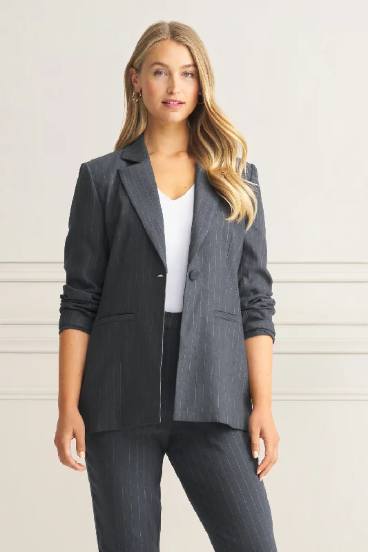 Fashionable Women’s Wardrobe Long Line Linen Jacket