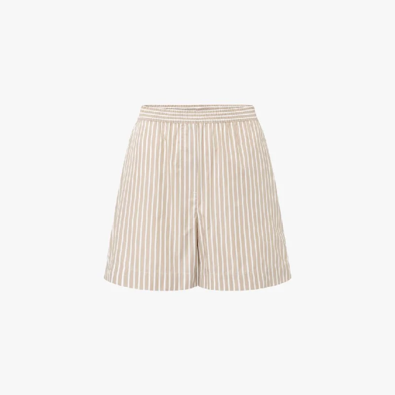 Women’s Outerwear for All Weather Conditions Petri Venice Sunbleached Stripe Shorts (Warm Sand)