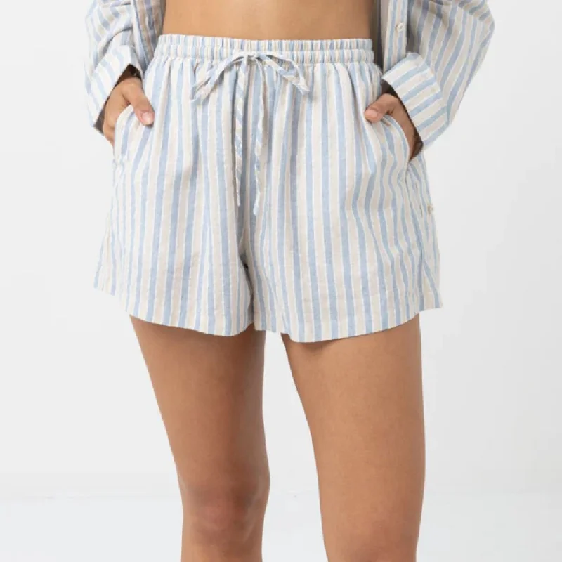 Casual Fashion for Women Amore Stripe Short (Blue Stripe)