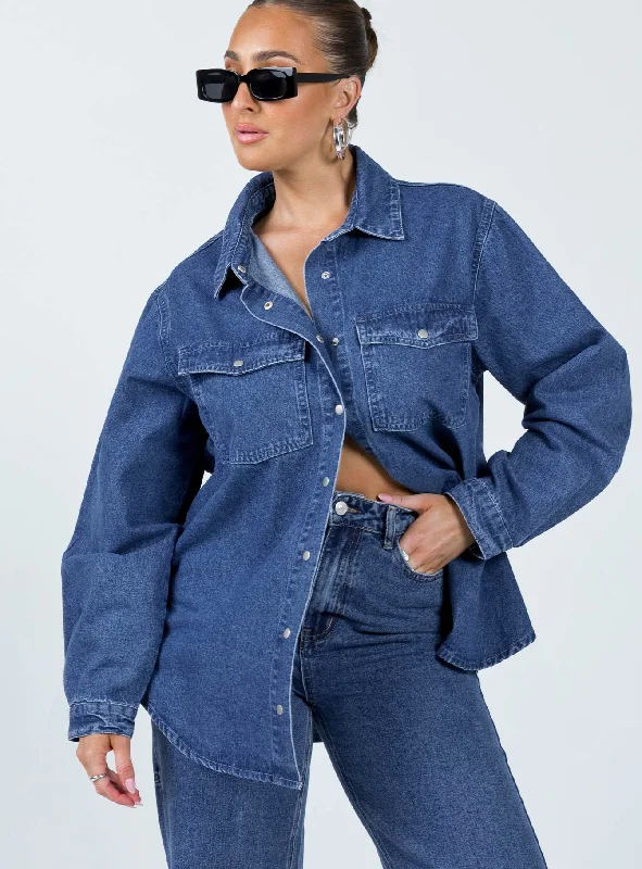 Women's Clothing Sale Online Hopkins Denim Jacket Mid Wash