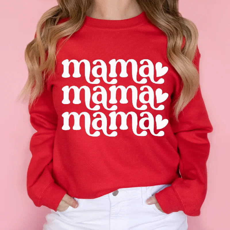 Flash Discount Mama Mama Mama • Red Pullover
