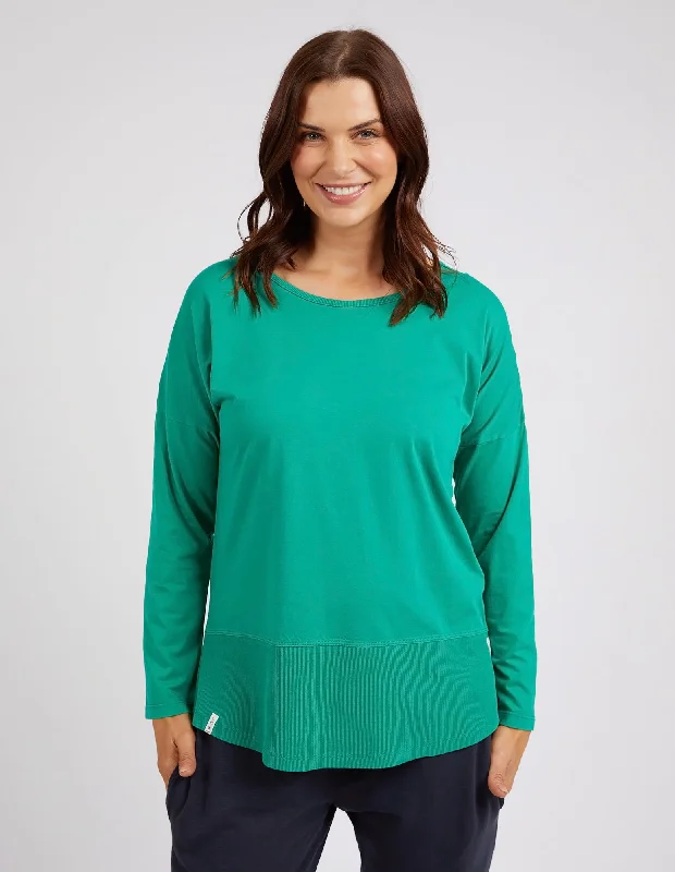 Seasonal Picks Elm Rib LS Tee Goodness Green