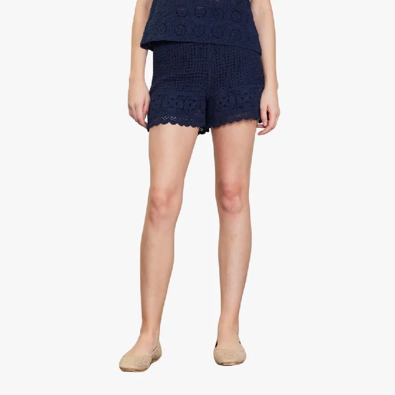 Discount Store Crochet Shorts (Navy)