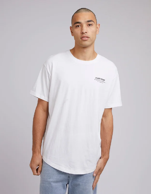 Special Offer For You Silent Theory Mens Customs Tee White