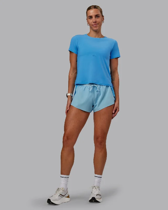 Rocker Chic Fashion Cadence Tee - Azure Blue