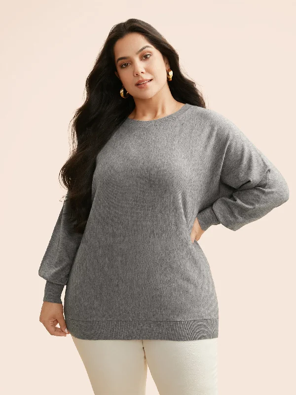 Exclusive Designer Collection Supersoft Essentials Dolman Sleeves Pullover