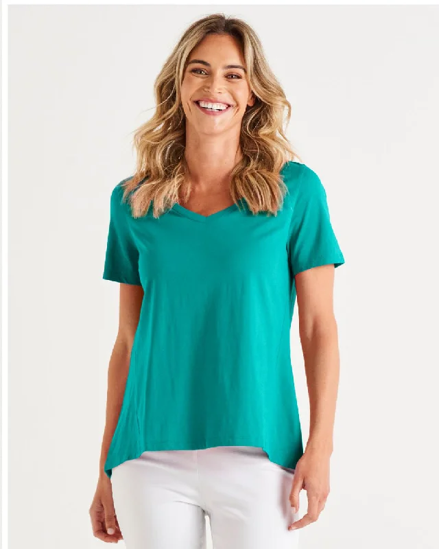 Trendy And Individual Women's Fashion Betty Basics Luella Tee Teal