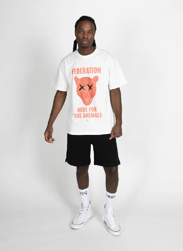 Seasonal Clearance Federation Mens Our Tee Animals White