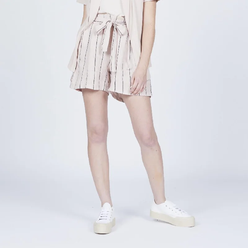 Ride The Style Wave Linen Stripe Short (Sand)