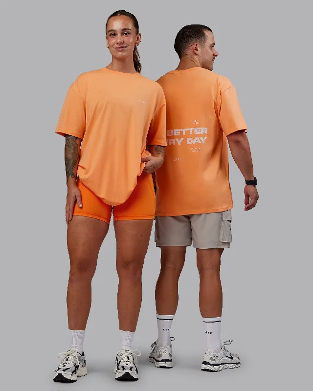 Boutique Styles Unisex 1% Better Value Series FLXCotton Tee Oversize - Sorbet-Festival Bloom