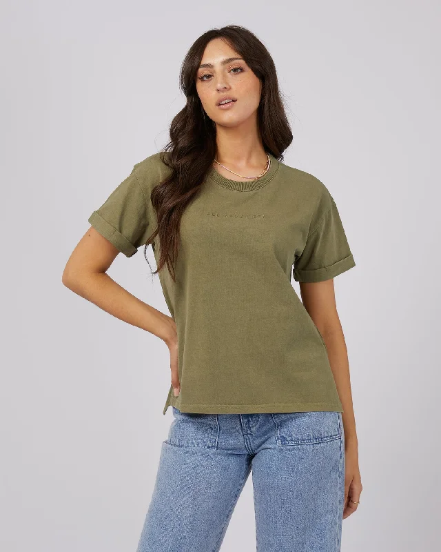 Casual Style for Busy Women All About Eve AAE Washed Tee Khaki