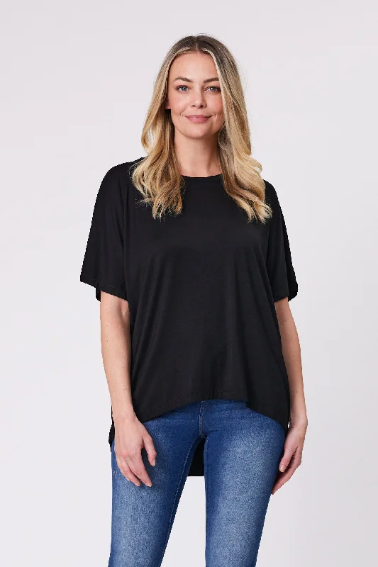 Women's Clothing Shine On Essentials Comfort Tee Black