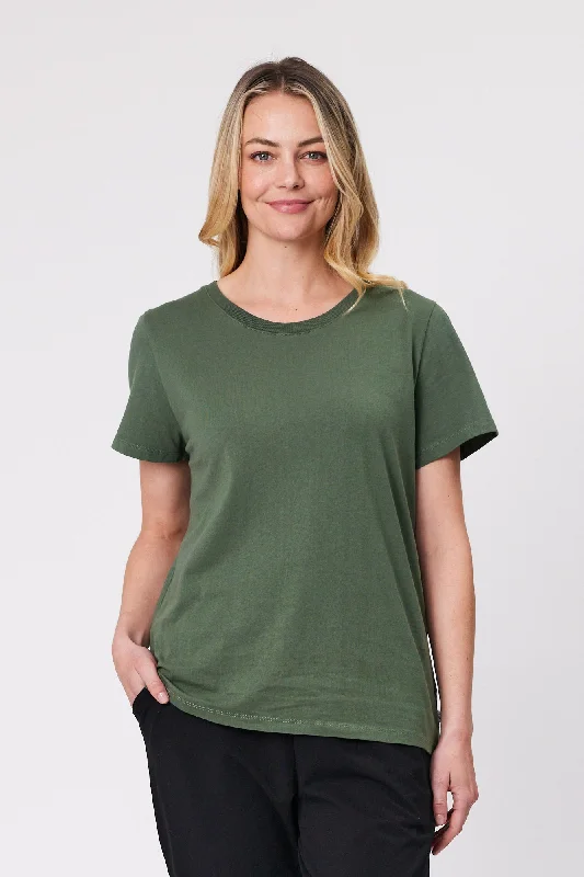 Women's Clothing Sale Online Shine On Essentials Tee Khaki