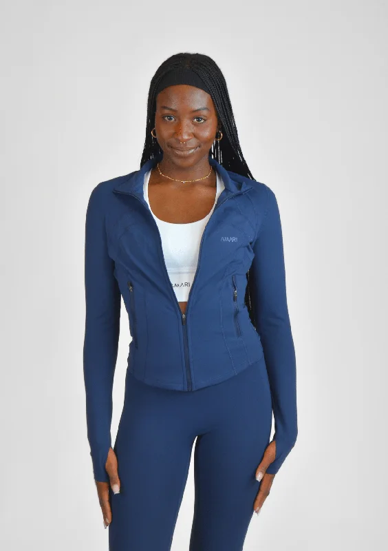 Unleash Your Trendy Side Essentials Jacket - Midnight Blue