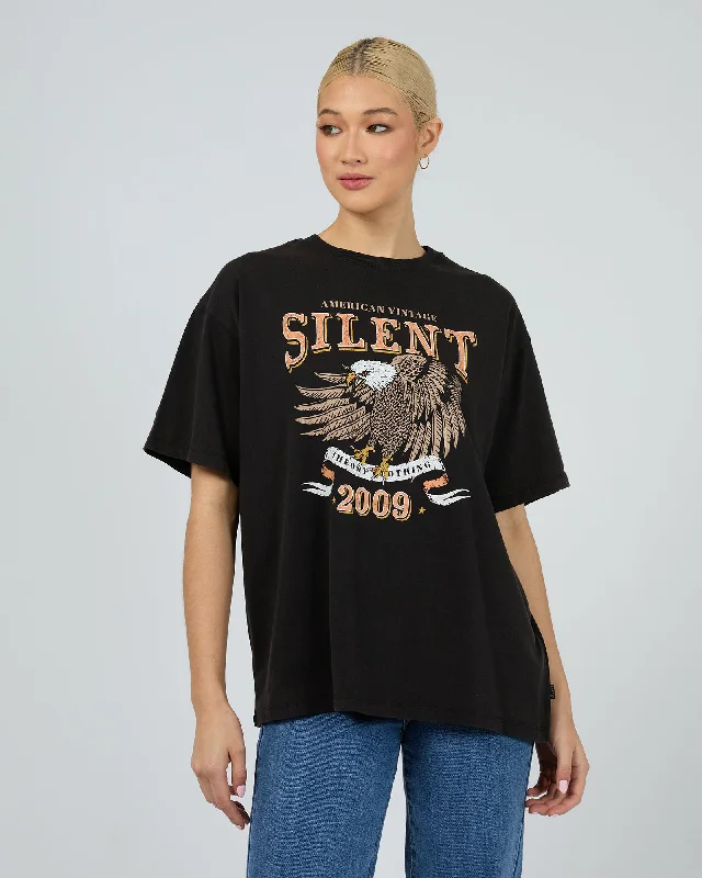 Sale On Sale Silent Theory Liberty Tee Washed Black