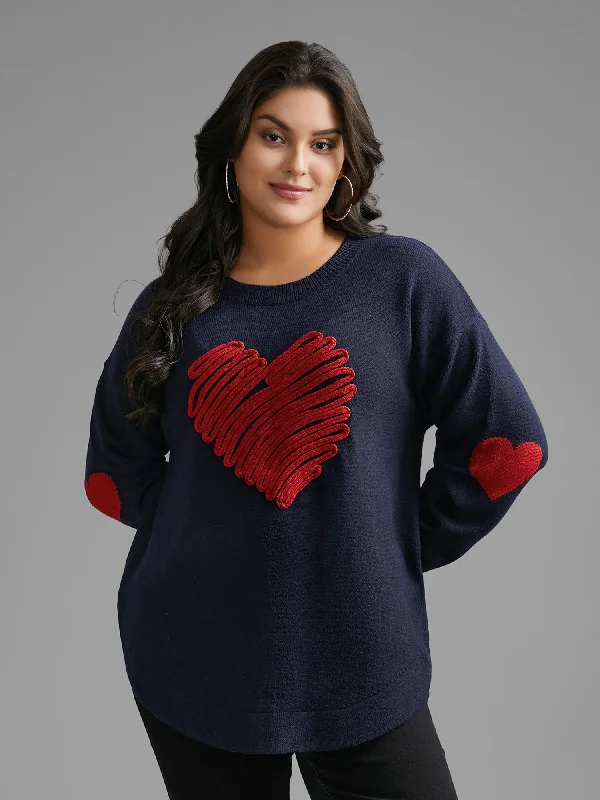 Clothing Online Supersoft Heart Pattern Cardigan