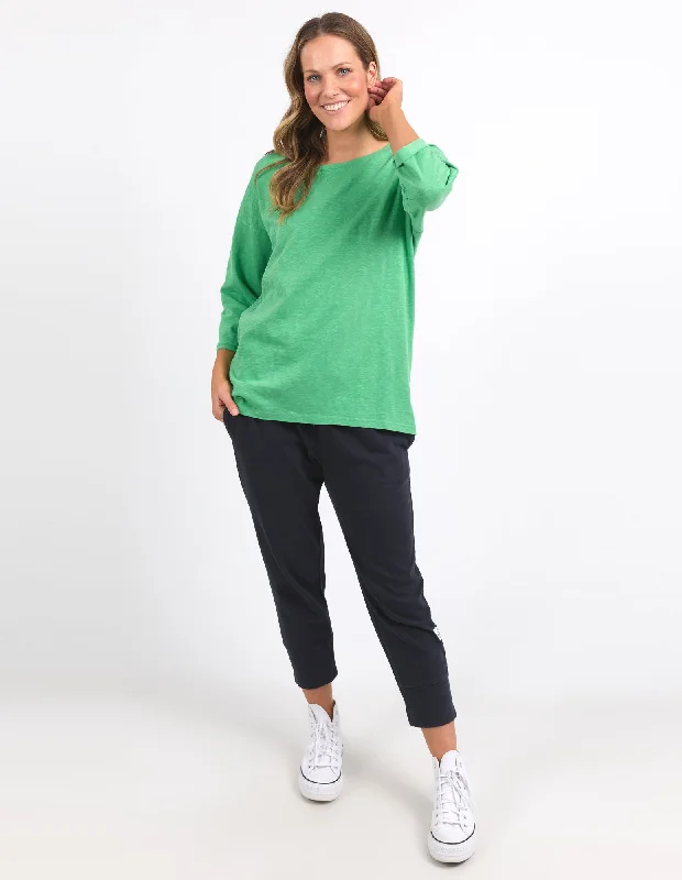 Women’s Activewear for Exercise and Sports Elm Annie 3/4 Sleeve Tee Greenbriar