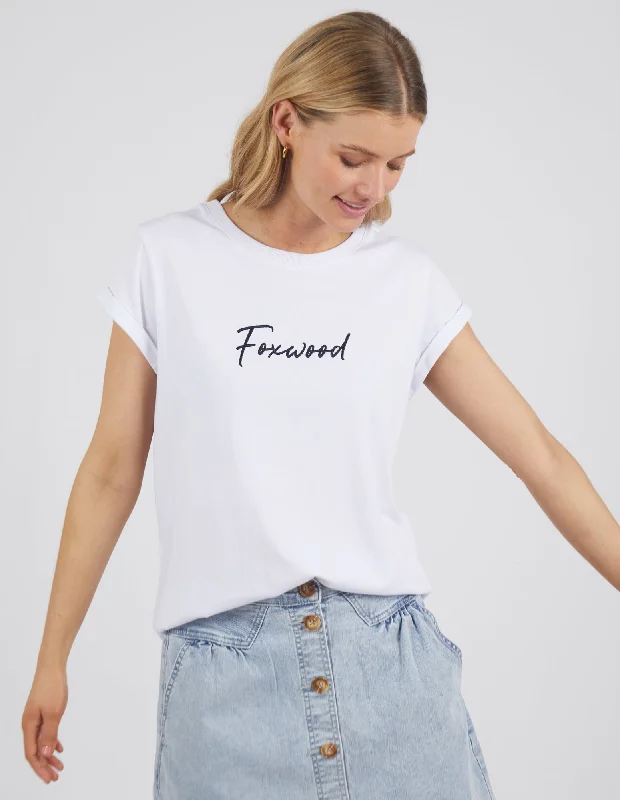 Chic Women’s Clothing Foxwood Signature Tee White