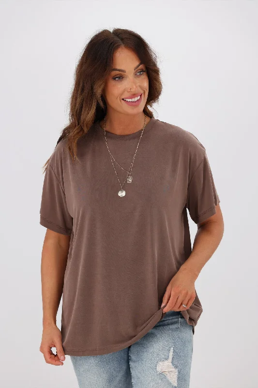 Casual Chic for Women Silent Theory Harper Tee Brown