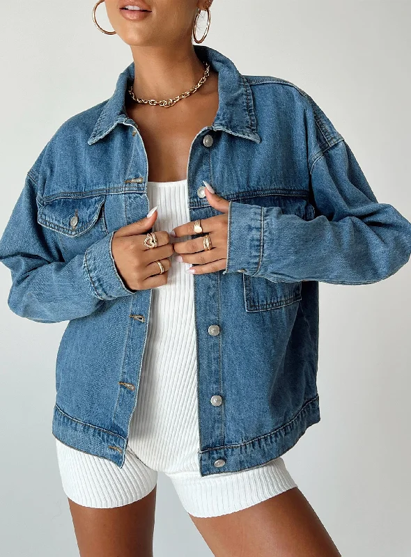 Fashionable Casual Tops Jocelyn Denim Jacket