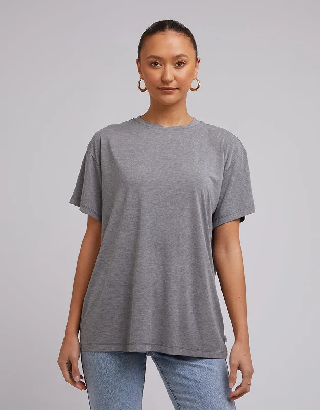 Casual Women’s Clothing Silent Theory Harper Tee Grey Marle