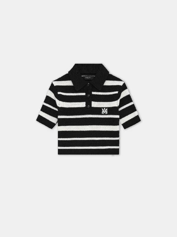 Fashion-forward Women’s Wear WOMEN - WOMEN'S MA STRIPED POLO - Black