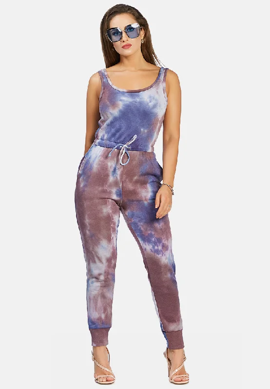 Must-Have Styles Tie Dye Casual Loungewear Jumpsuit