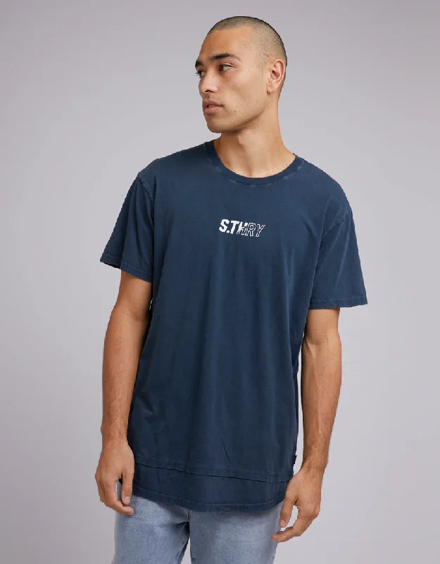 Flash Sale, Don't Miss Silent Theory Mens Axel Tee Navy