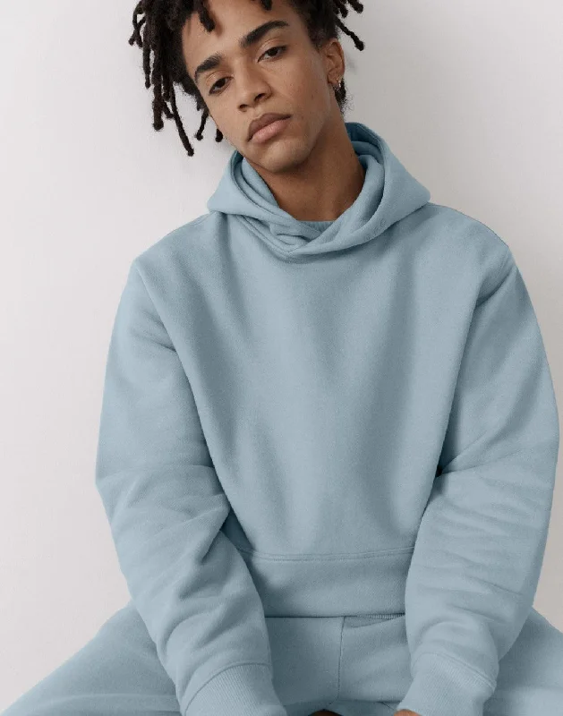 Redefining Women's Style The Oversized Pullover Hoodie in Chalk Blue